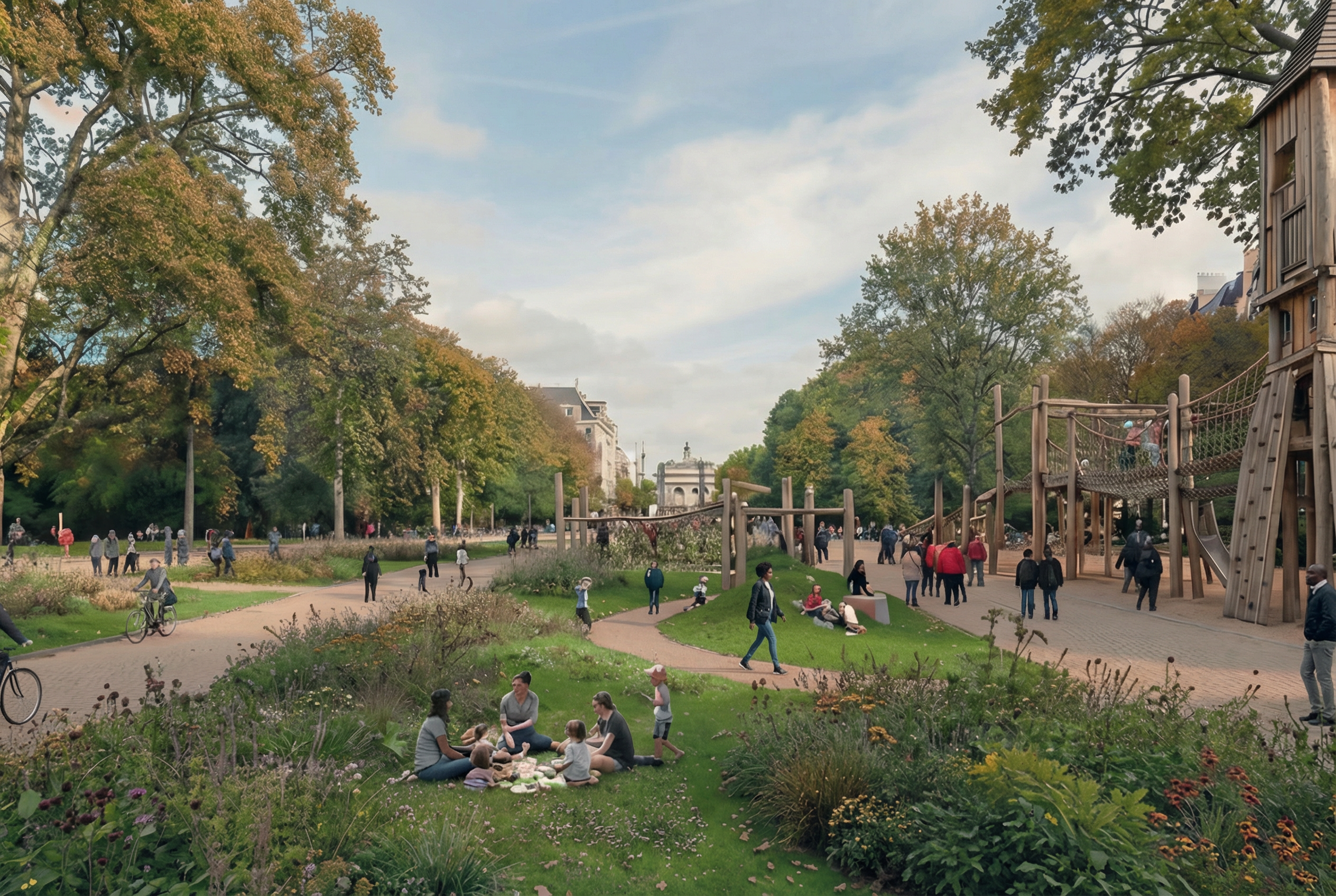 L’avenue Foch (16ᵉ) transformée en jardin