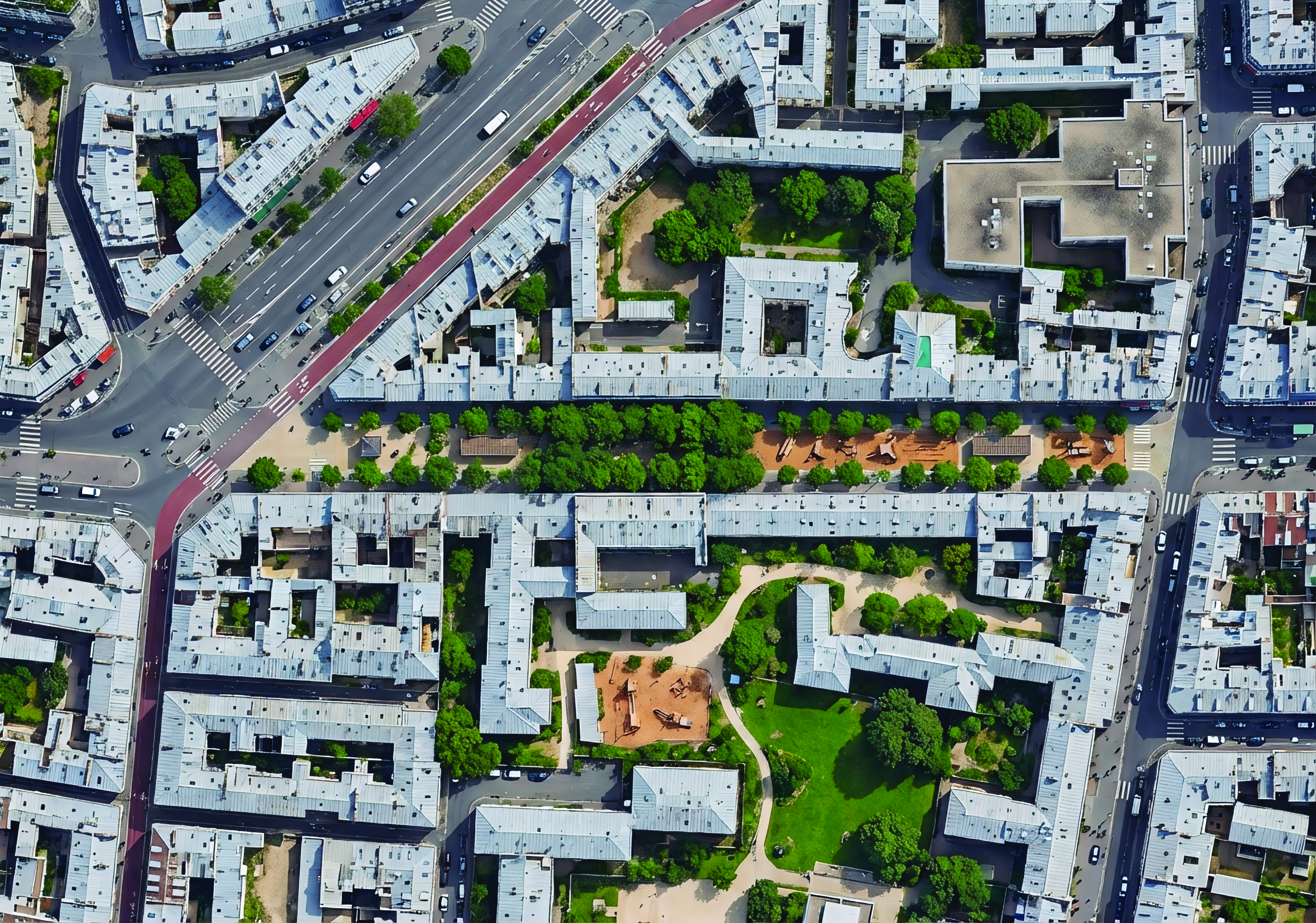 L’avenue Philippe Auguste (11ᵉ) transformée en parc public - Plan masse